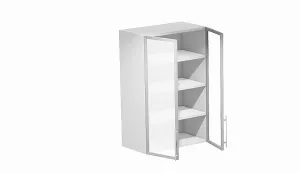 Horní, s 2 prosklenými dvířky, 800 mm