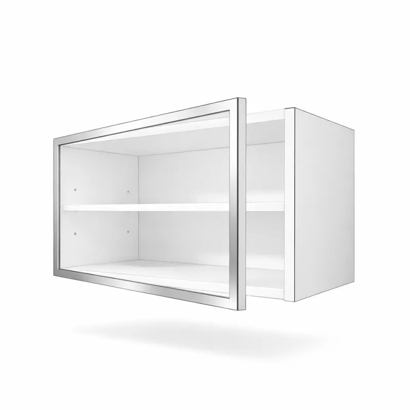 Horní, s prosklenými dvířky, 600 mm, v. 360 mm