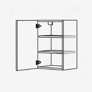 Horní policová skříňka s dvířky, 450 mm, výška 720 mm KuchyneNaNetu