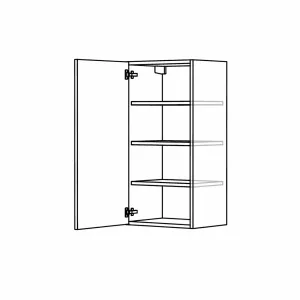 Horní policová skříňka s dvířky, 500 mm, výška 900 mm KuchyneNaNetu