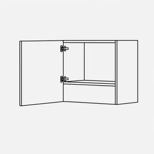 Horní skříňka pro digestoř, 600 mm, výška 576 mm KuchyneNaNetu