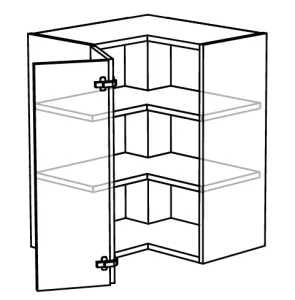 Horní rohová skříňka, 65 mm, výška 720 mm KuchyneNaNetu