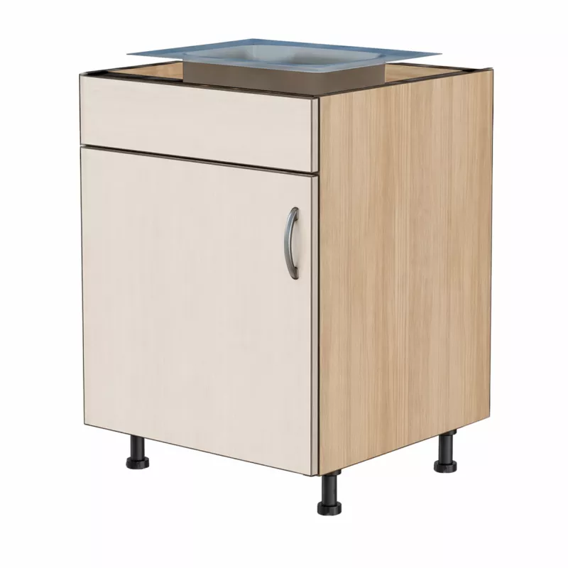 Spodní dřezová skříňka s pevným čelem, 450 mm KuchyneNaNetu
