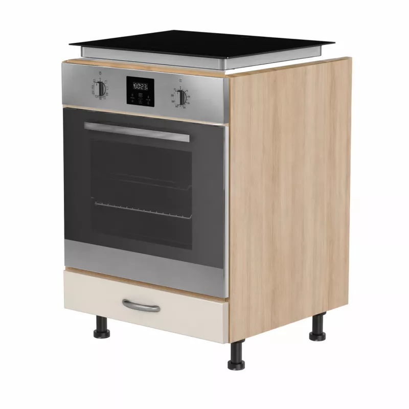 Spodní skříňka pro troubu se zásuvkou, 600 mm KuchyneNaNetu