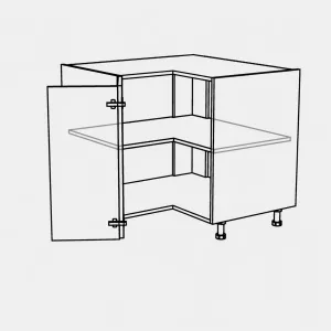 Spodní rohová skříňka, 900 mm KuchyneNaNetu