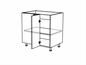 Spodní rohová skříňka, 1050 mm KuchyneNaNetu