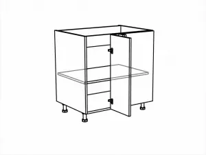 Spodní rohová skříňka, 1100 mm KuchyneNaNetu