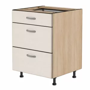 Spodní zásuvková skříňka, 700 mm, 3 zásuvek