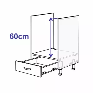 Ostrůvková spodní pro troubu se zásuvkou, 600 mm KuchyneNaNetu