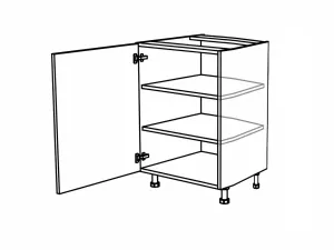 Ostrůvková spodní skříňka, s dvířky policová ostrůvková, 300 mm KuchyneNaNetu