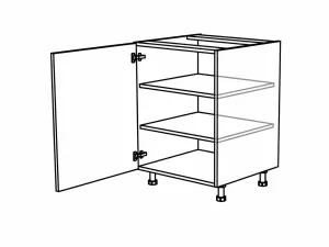 Spodní policová skříňka s dvířky, 500 mm KuchyneNaNetu