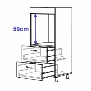 Vysoká 600/trouba, výška 1338 mm skica