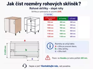 Spodní skříňky rohové